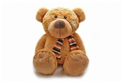 Мягкая игрушка Magic Bear Toys ь в шарфе цвет рыжий 60 см.