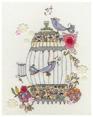 Набор для вышивания Love Birds (Любимые птицы) Bothy Threads XKA3