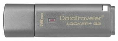 Флешка Kingston DataTraveler Locker+ G3 16GB серый