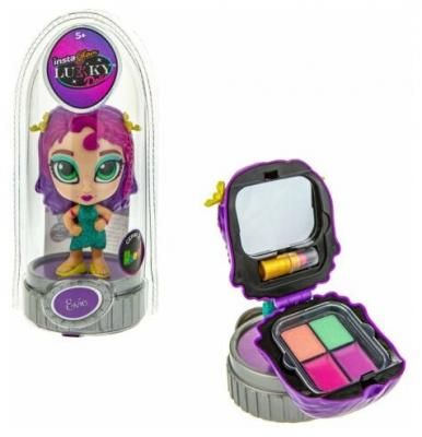 Instaglam Lukky Doll кукла Эви неон 12см с 2 аппликаторами и косметикой внутри (Т21423)