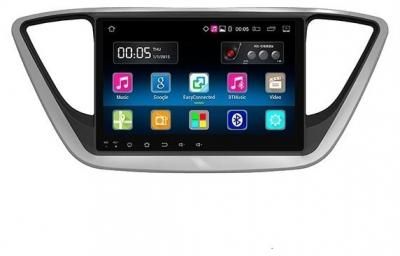 Автомагнитола Daystar DS-7018HB Hyundai Solaris 9" ANDROID 8, серебристый