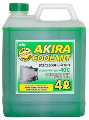 Антифриз AKIRA LLC Зеленый -40 4 л