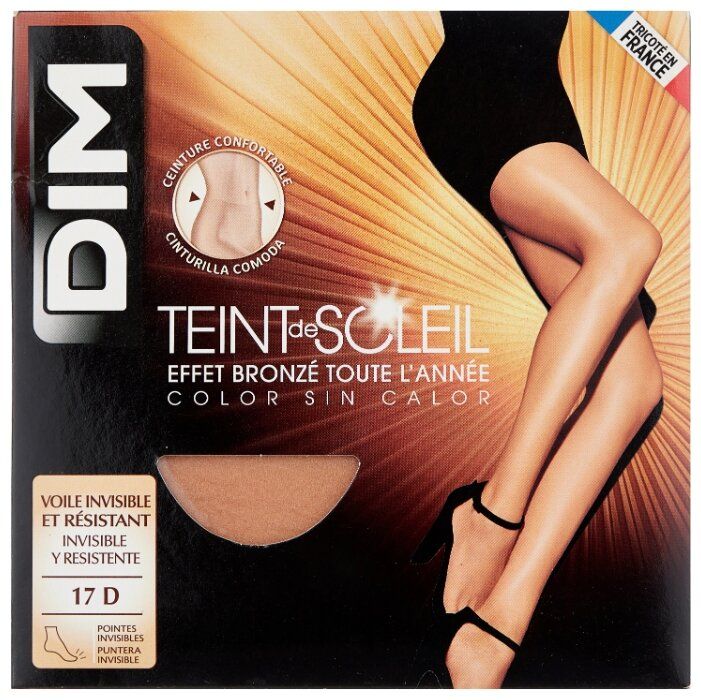 Колготки DIM Teint de Soleil Ceinture Confortable 17 den, размер 3, dore (бежевый) Колготки DIM Teint de Soleil Ceinture Confortable 17 den, размер 3, dore (бежевый)