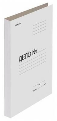 Папка-обложка без скоросшивателя Офисмаг "Дело №" (А4, 320 г/м2, немелованный картон) белая, 200шт. (127818)