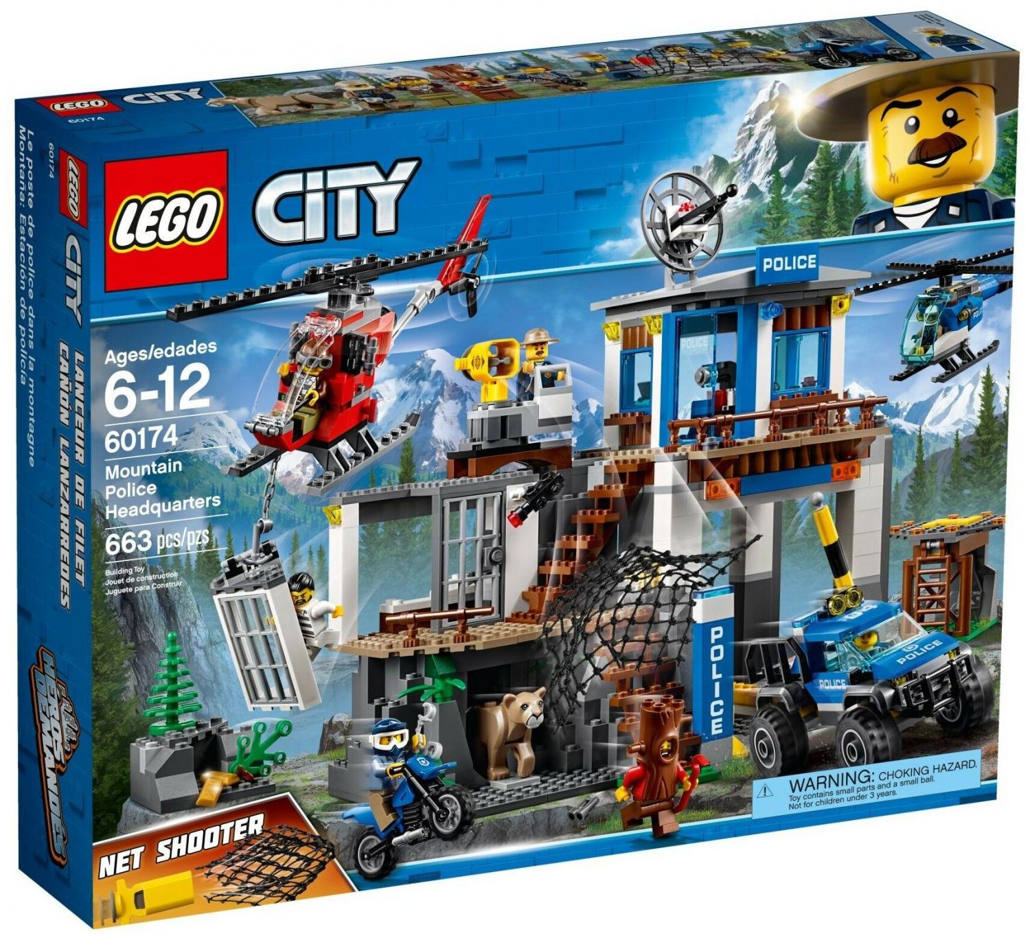 Конструктор LEGO City 60174 Полицейский участок в горах купить в Москве, СПб,  Новосибирске по низкой цене