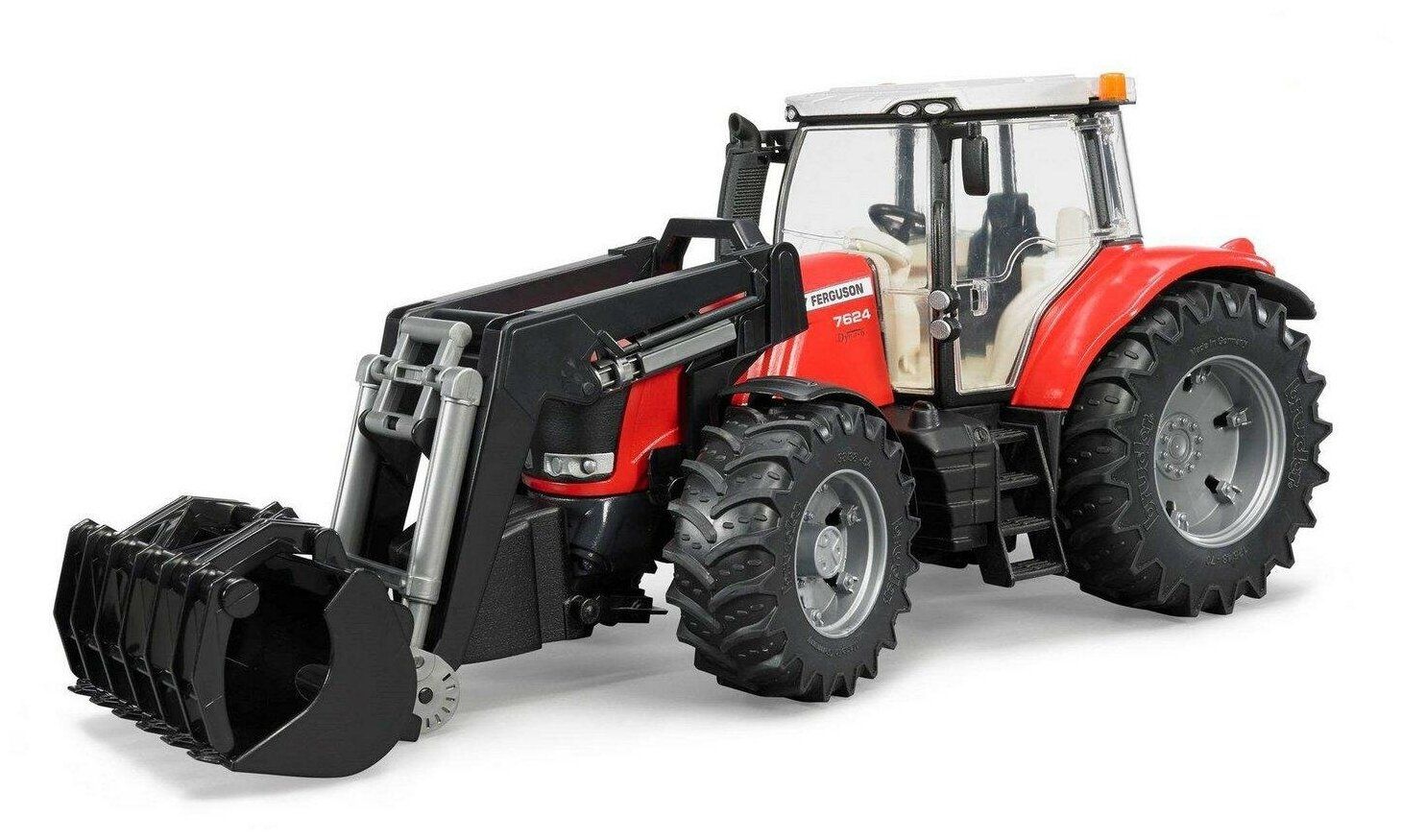 Трактор Bruder Massey Ferguson 7600, с погрузчиком 03-047 купить в Москве,  СПб, Новосибирске по низкой цене