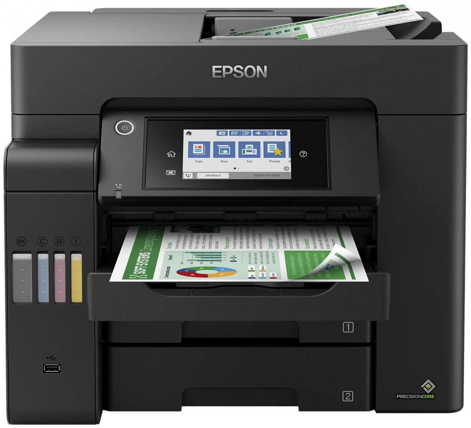 МФУ Epson EcoTank L6550, черный купить в Москве, СПб, Новосибирске по  низкой цене