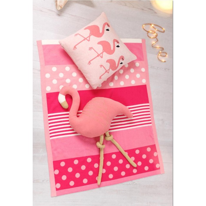 Bizzi Growin Подушка вязаная Flamingos Bizzi Growin Подушка вязаная Flamingos