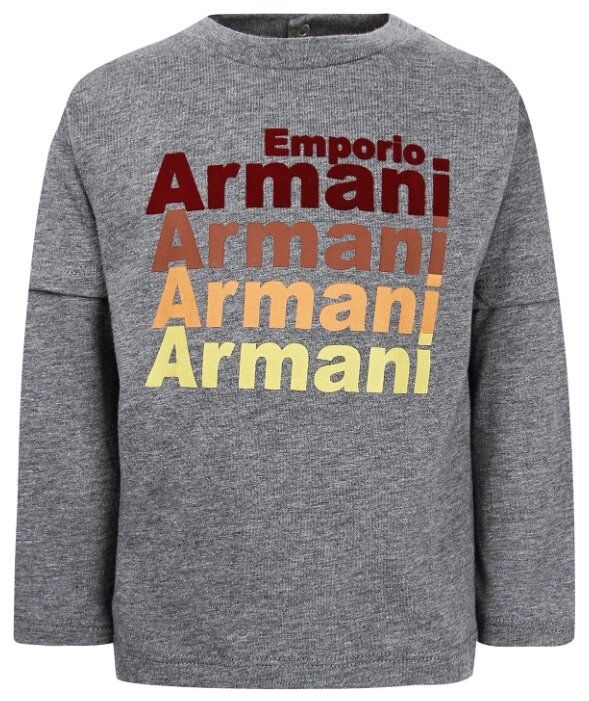 Лонгслив EMPORIO ARMANI размер 98, серый Лонгслив EMPORIO ARMANI размер 98, серый