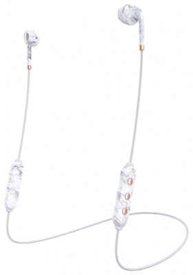 Беспроводные наушники Happy Plugs Wireless II white marble