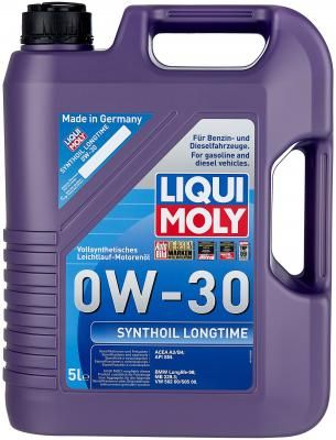 Синтетическое моторное масло LIQUI MOLY Synthoil Longtime 0W-30, 5 л