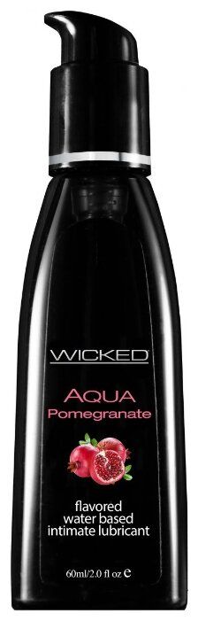 Гель-смазка Wicked Aqua Pomegranate 60 мл флакон Гель-смазка Wicked Aqua Pomegranate 60 мл флакон