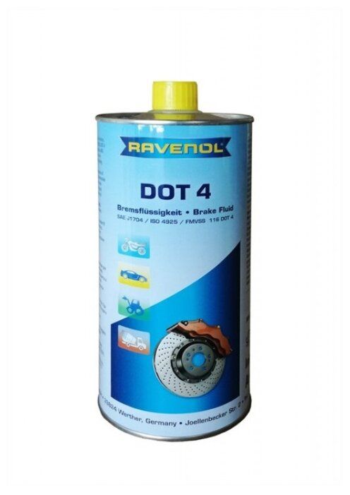Тормозная жидкость Ravenol DOT 4 1 л Тормозная жидкость Ravenol DOT 4 1 л