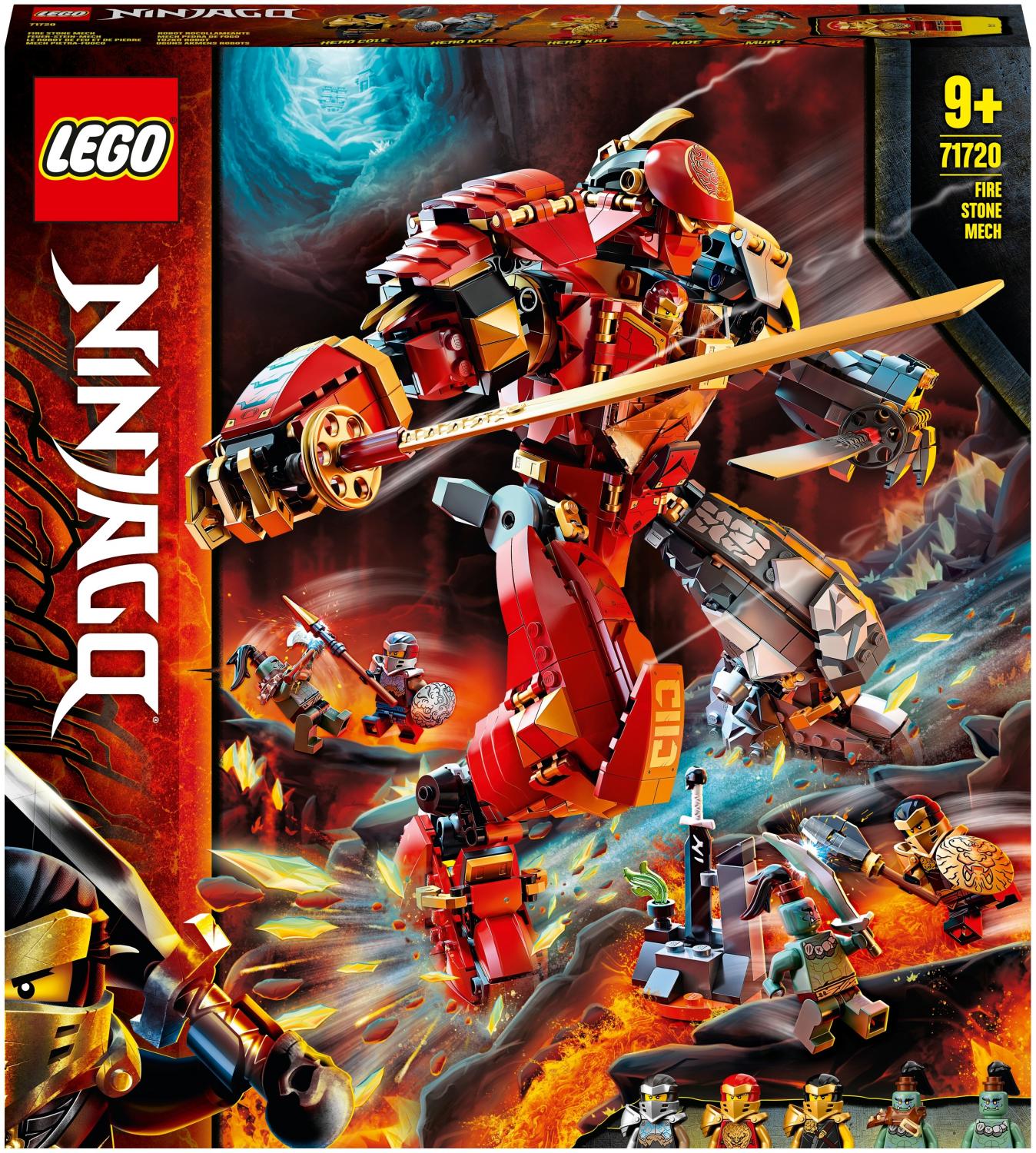 Конструктор LEGO Ninjago 71720 Каменный робот огня купить в Москве, СПб,  Новосибирске по низкой цене