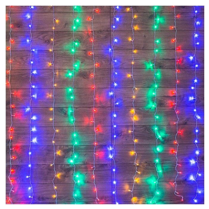 Гирлянда NEON-NIGHT 235-069, 240 ламп, разноцветный/прозрачный провод Гирлянда NEON-NIGHT 235-069, 240 ламп, разноцветный/прозрачный провод