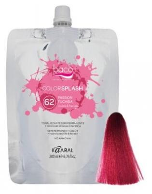 Краситель прямого действия Kaaral Baco Color Splash 62 Passion Fuchsia, 200 мл
