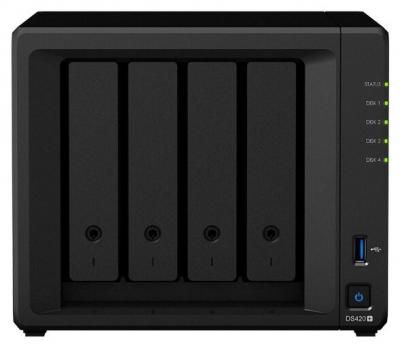 Сетевое хранилище Synology DS420+ черный