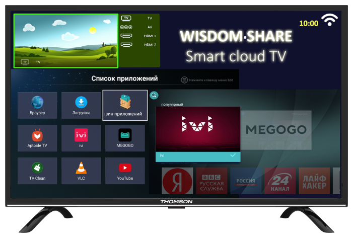 Телевизор Thomson T28RTL5240 28" (2019) черный/серебристый