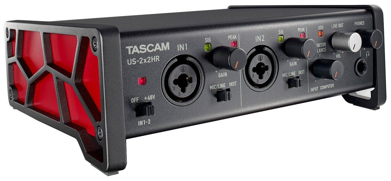 Внешняя звуковая карта Tascam US-2x2HR купить в Москве, СПб, Новосибирске  по низкой цене