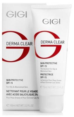 Gigi Derma Clear Skin Protective SPF15 Крем увлажняющий защитный для лица, 75 мл