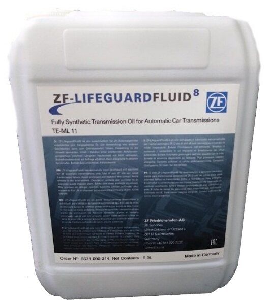 Трансмиссионное масло ZF LIFEGUARD FLUID 8 5 л Трансмиссионное масло ZF LIFEGUARD FLUID 8 5 л