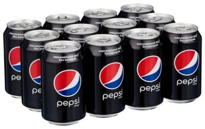 Газированный напиток Pepsi Max, 0.33 л, 12 шт.