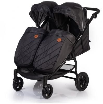 Прогулочная коляска для двух детей Acarento Prevalenza Duo, Dark Grey