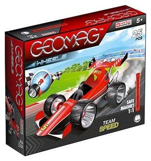 Магнитный конструктор GEOMAG WHEELS 710 Красная команда Скорость Магнитный конструктор GEOMAG WHEELS 710 Красная команда Скорость