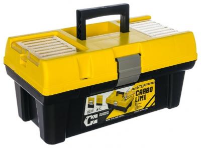 Ящик с органайзером Patrol STUFF Semi Profi 16 Carbo 41.5x22.6x20 см желтый/черный