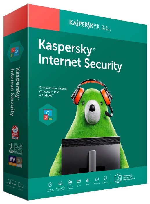 Антивирус Kaspersky Internet Security Multi-Device (2 устройства, 1 год) коробочная версия