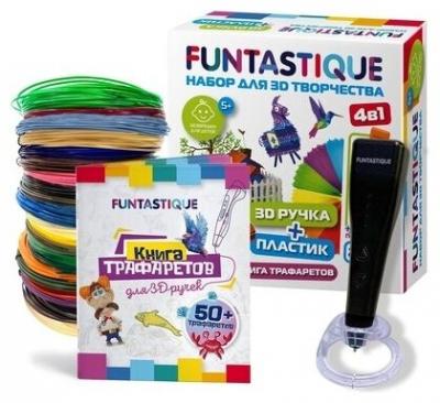 Funtastique Cleo с подставкой + PLA-пластик 20 цветов и книжка с трафаретами 4-1-FPN04B-PLA-20-SB .