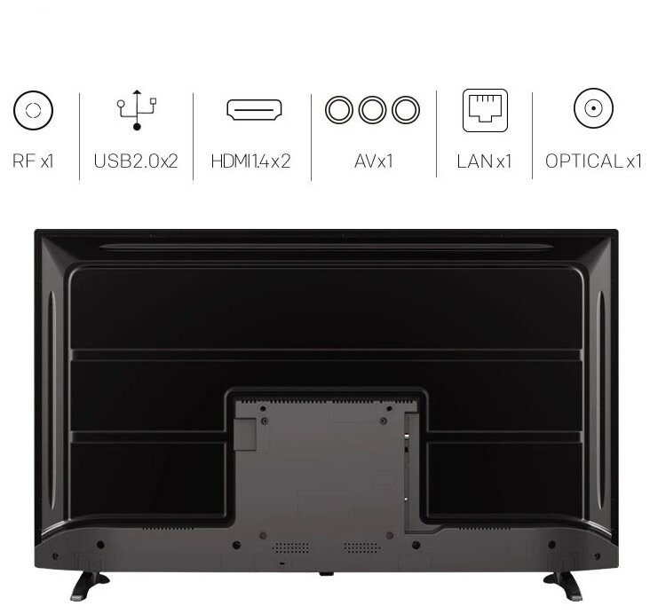 Телевизор Coocaa 43S3G 43", черный