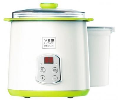 Йогуртница VES electric H-270-G белый/зеленый