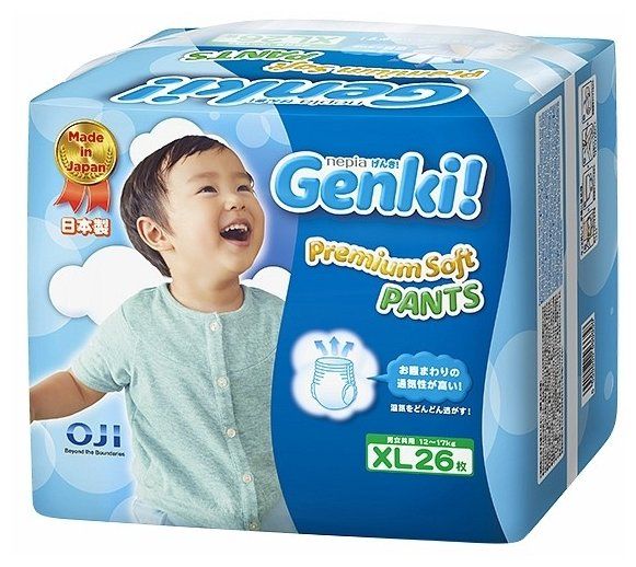 Genki трусики Premium Soft XL (12-17 кг) 26 шт. Genki трусики Premium Soft XL (12-17 кг) 26 шт.