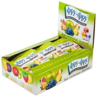 Жевательный мармелад Фру-Фру Фруктовое ассорти (24 шт. по 30 г)