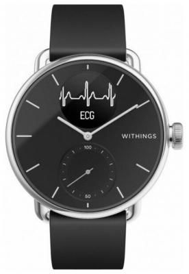 Смарт-часы с Withings ScanWatch 38mm with Silicone Band Black чёрные