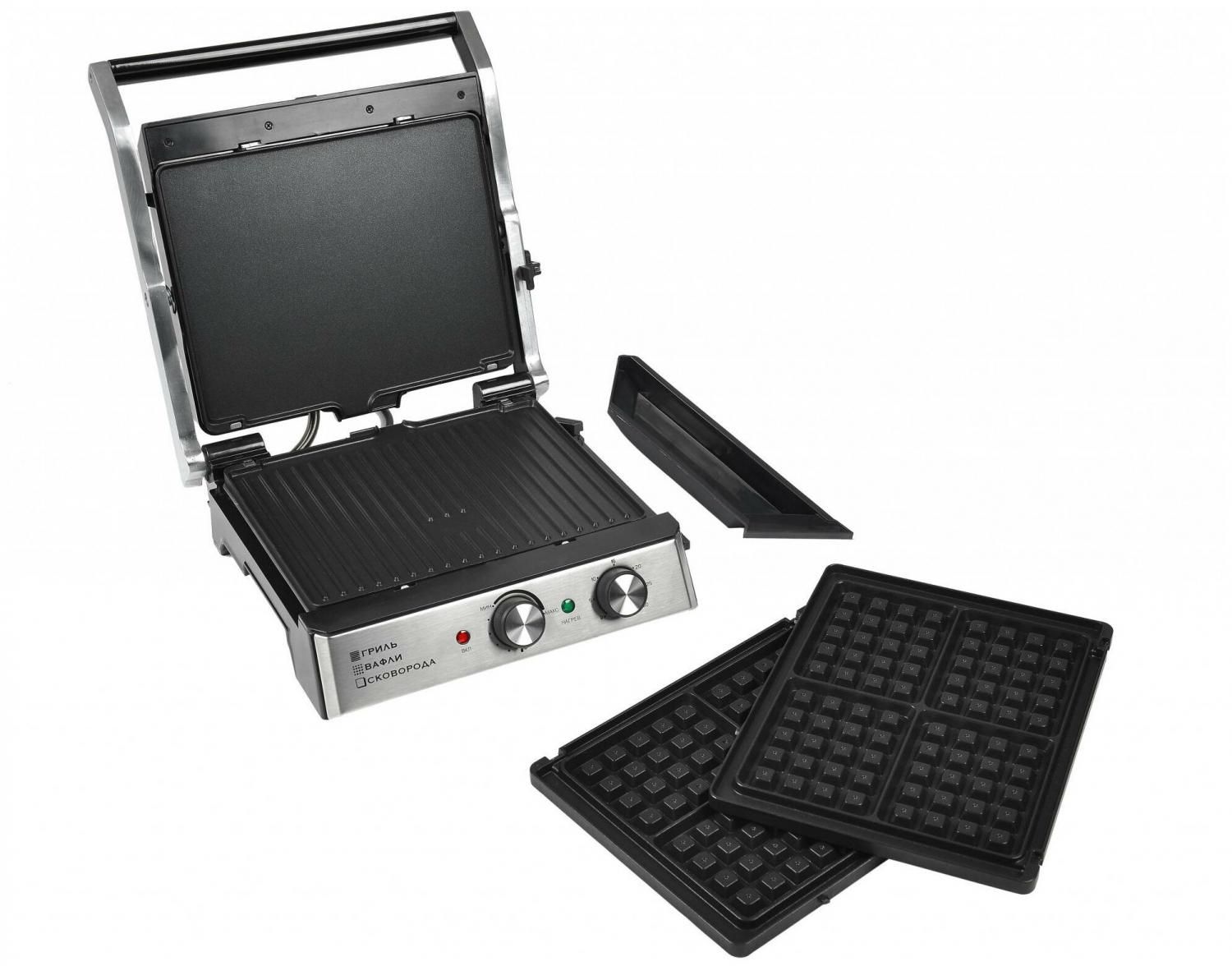 Гриль GFGRIL GF-180 3 in 1 Waffle&Grill&Griddle купить в Москве,  СПб, Новосибирске по низкой цене