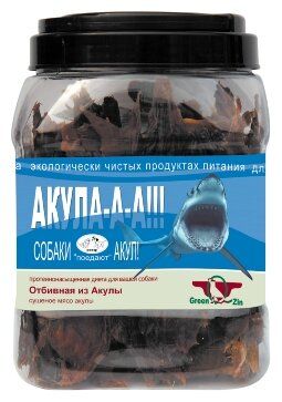 Лакомство для собак Green Qzin АКУЛА сушеное мясо акулы, 750 г