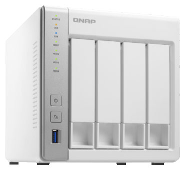 Сетевое хранилище QNAP TS-431P2-1G белый