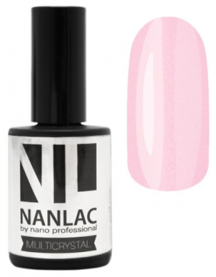 Nano Professional базовое покрытие NANLAC Multicrysta 15 мл розовый