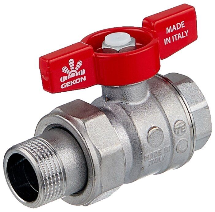 Кран шаровый GEKON GK 559 34 муфтовый (ВР/НР), латунь, с накидной гайкой Ду 20 (3/4") Кран шаровый GEKON GK 559 34 муфтовый (ВР/НР), латунь, с накидной гайкой Ду 20 (3/4")
