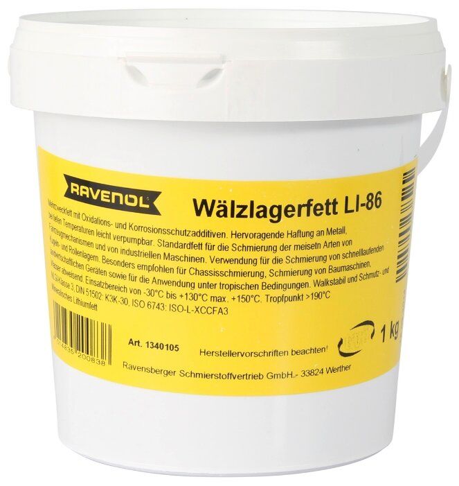 Автомобильная смазка Ravenol Walzlagerfett LI 86 1 кг Автомобильная смазка Ravenol Walzlagerfett LI 86 1 кг