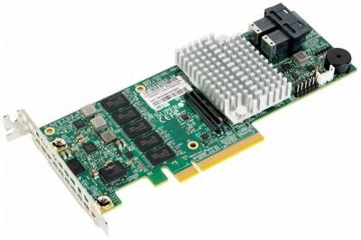 Контроллер SAS/SATA RAID Supermicro AOC-S3108L-H8iR зелeный