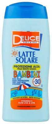 Delice Solaire Bambini солнцезащитное молочко для детей SPF 30 250 мл