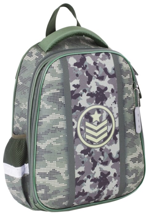 BRAUBERG Ранец Premium Army (228783), зеленый