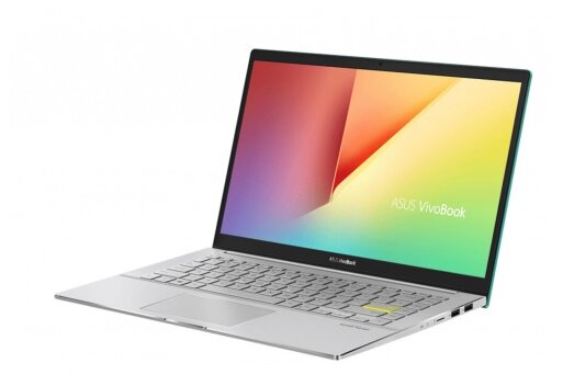 Ноутбук ASUS Vivobook S14 S433JQ-EB090 (Intel Core i5 1035G1/14"/1920x1080/8GB/512GB SSD/NVIDIA GeForce MX350 2GB/Без ОС), 90NB0RD2-M03470, зеленый