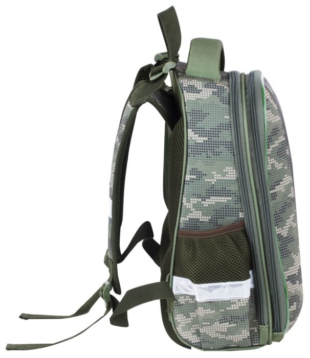 BRAUBERG Ранец Premium Army (228783), зеленый