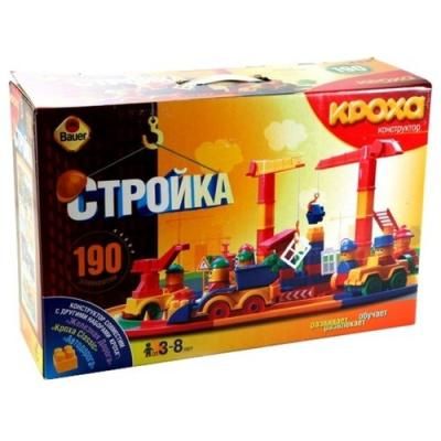 Конструктор кроха "Стройка", 190 элементов