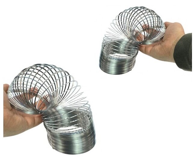 Слинки Slinky Великан серебристый