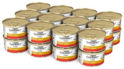 Корм для кошек Gourmet Голд с говядиной 24шт. х 85 г (паштет)